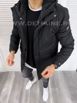  Geaca barbati groasa neagra 3522 D1-3
